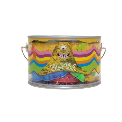 Ultra Piasek puszka 200g + 5 foremek Zamek żółty EP 092530