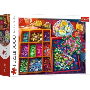 Puzzle 3000el. Wieczór z puzzlami TREFL 33079