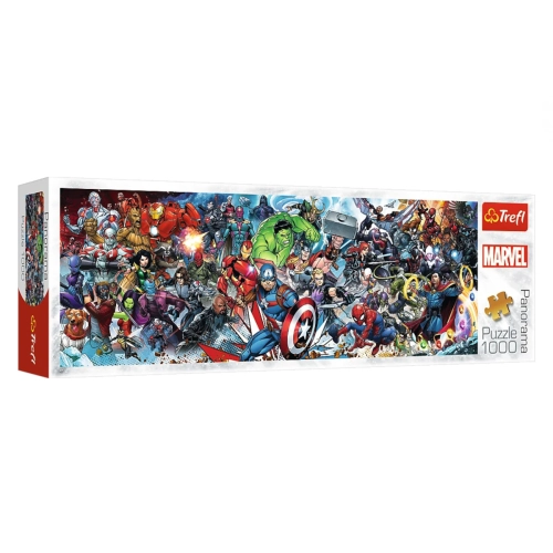 Trefl Puzzle 1000el Panorama Dołącz do Uniwersum Marvela 29047