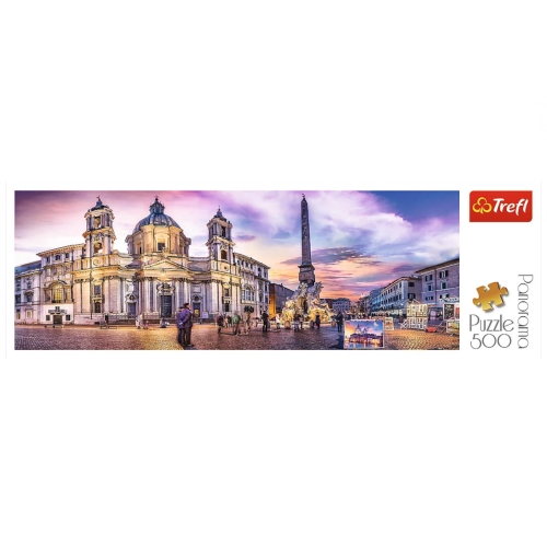 Trefl Puzzle 500el Panorama Piazza Navona, Rzym 29501