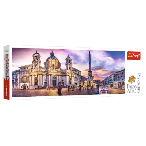 Trefl Puzzle 500el Panorama Piazza Navona, Rzym 29501