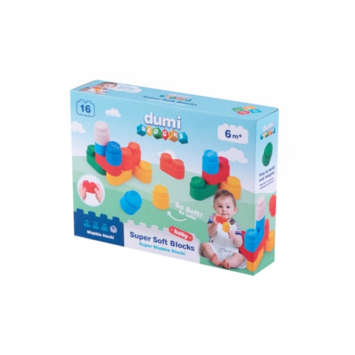 Dumi Blocks Super Miękkie Klocki 16szt. Dumel 30013