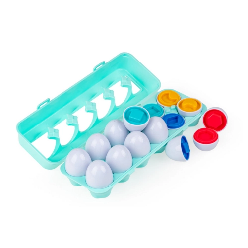 Zabawka sensoryczna Jajka Zabawa kształtami sorter TuliFun 30112