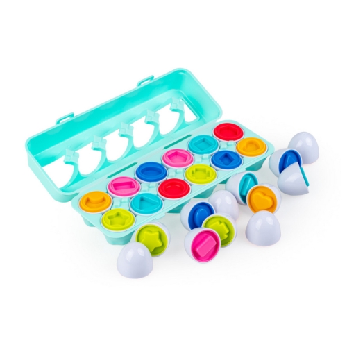 Zabawka sensoryczna Jajka Zabawa kształtami sorter TuliFun 30112