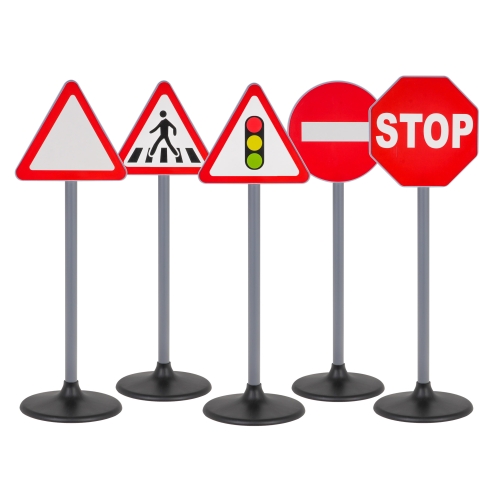 Zestaw 5 Znaków Drogowych Dla Dzieci