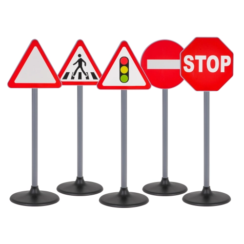 Zestaw 5 Znaków Drogowych Dla Dzieci