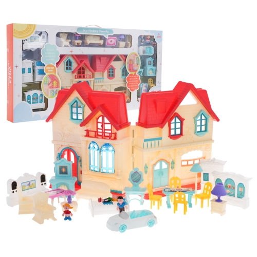 Rozkładana Willa z 3 figurkami dla dzieci