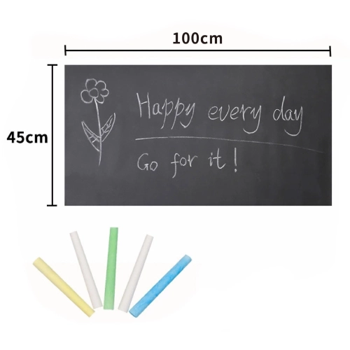 Samoprzylepna Tablica Kredowa + Elastyczna mata 100x45 cm + 5 sztuk Kredy