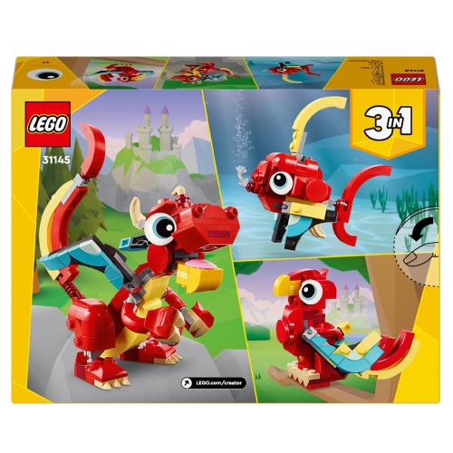 Lego Creator 3w1 Czerwony smok  31145