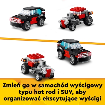 Lego Creator 3w1 Ciężarówka z platformą i helikopterem 31146