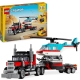 Lego Creator 3w1 Ciężarówka z platformą i helikopterem 31146