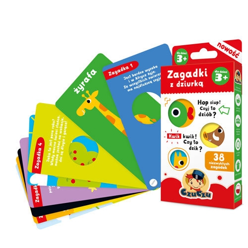 CzuCzu Zagadki z dziurką dla dzieci 3+