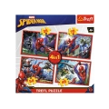 Trefl Puzzle 4w1 Spiderman
