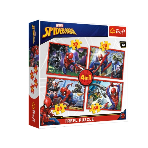 Puzzle 4w1 W Sieci Spidermana