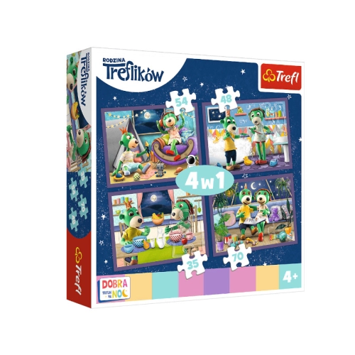 Trefl Puzzle 4w1 Wieczorne Rytuały Trefliki Dobranoc