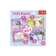 Trefl Puzzle 4w1 Zabawne kotki 34396