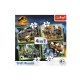 Trefl Puzzle 4w1 Groźne dinozaury 34607
