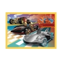 Trefl Puzzle 4w1 Pojazdy Hot Wheels 34627