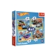 Trefl Puzzle 4w1 Pojazdy Hot Wheels 34627