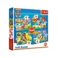 Puzzle 4w1 Biegnące Pieski Psi Patrol 34628