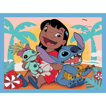 Puzzle 2w1 + memos Lilo & Stitch, Wesoły Dzień 93585