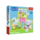 Trefl Puzzle 3w1 Wesoły Dzień Peppy.