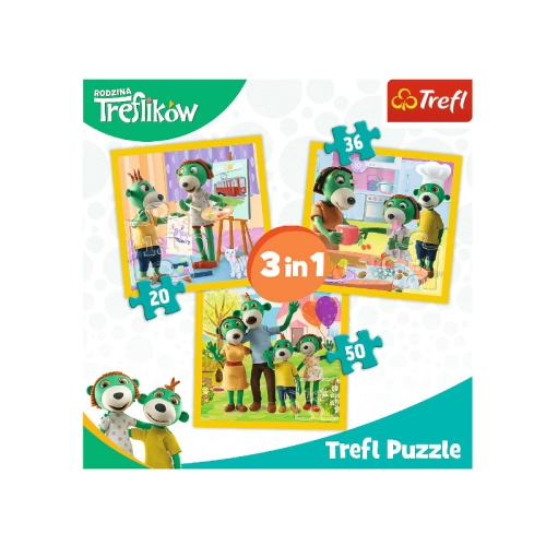 Puzzle Rodzina Treflików 34850