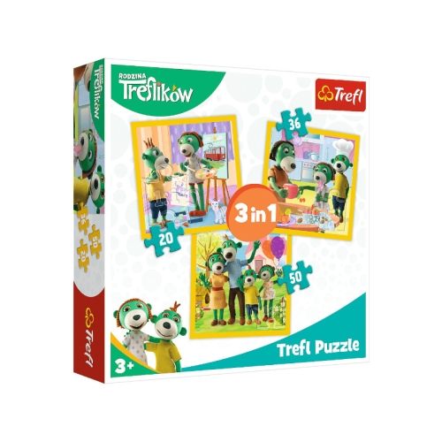 Trefl Puzzle 3w1 Razem Jest wesoło.