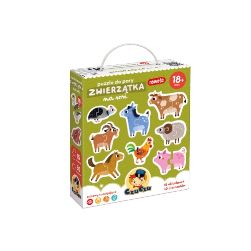 CzuCzu Puzzle do pary Zwierzątka na wsi 18msc+ 1811