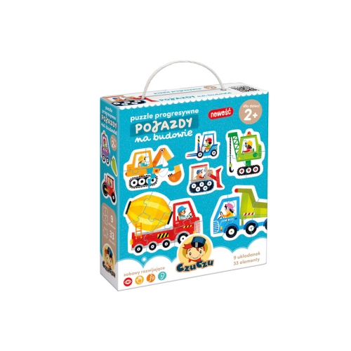 CzuCzu Puzzle progresywne Pojazdy na budowie 2+ 1842