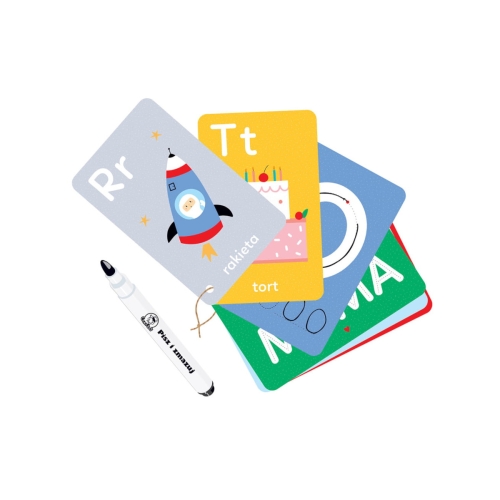 CzuCzu Poznaję literki z pisakiem zmazywakiem 3548