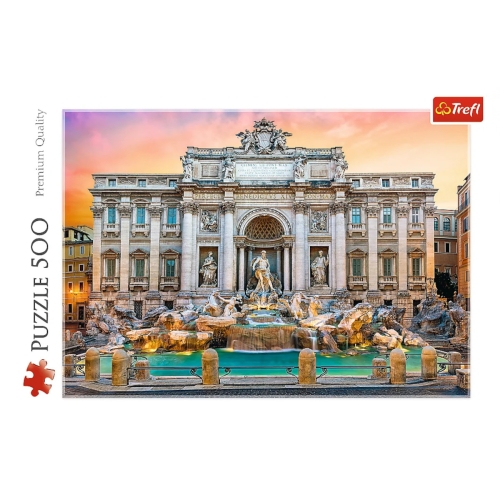 Trefl Puzzle 500el Fontanna di Trevi, Rzym 37292