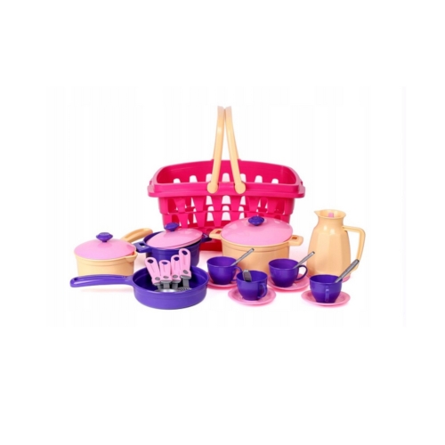 estaw Kuchenny dla dzieci w koszyku Technok 4449