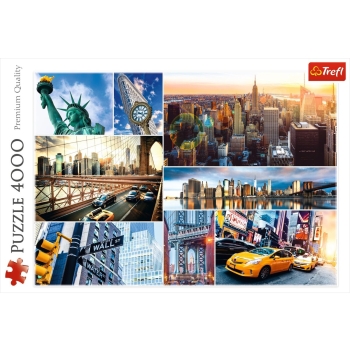 Puzzle 4000el. Nowy Jork Kolaż TREFL 45006