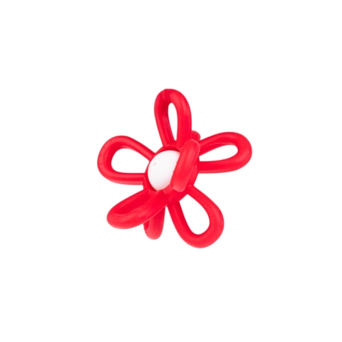 Gryzak grzechotka kwiatek czerwony GiliGums 45582