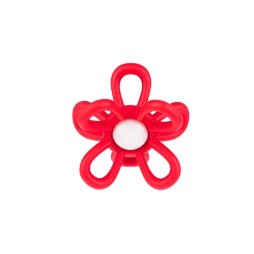 Gryzak grzechotka kwiatek czerwony GiliGums 45582