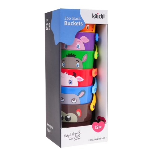 Zestaw 6 Kubeczków z Dziurkami dla dzieci 12m+