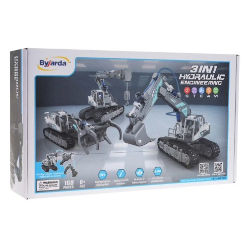 Zestaw Pojazdów Budowlanych do Składania 3w1