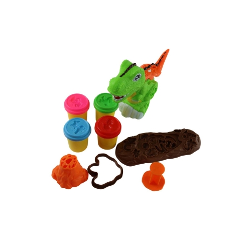 Zestaw Ciastolina Dino z Wyciskarką Masa Plastyczna 4969