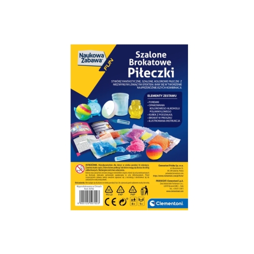 Galileo Szalone brokatowe piłeczki Clementoni 50702