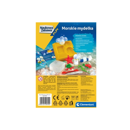 Naukowa Zabawa Morskie Mydełka Clementoni 50709
