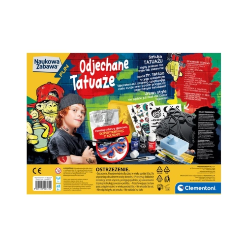 Naukowa Zabawa Odjechane Tatuaże Clementoni 50721