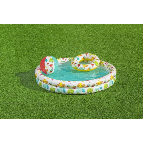Basen Brodzik Kółko Piłka Zestaw 3 w 1 1.22/20cm BESTWAY 51124