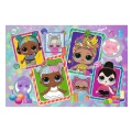 Trefl Puzzle 70el brokatowe Kolorowe laleczki L.O.L 53016