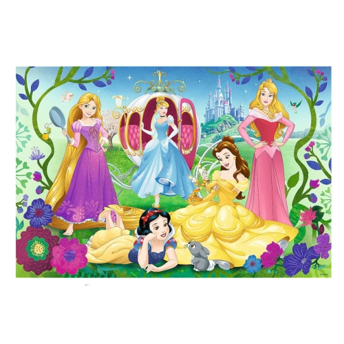 Trefl Puzzle 70el brokatowe Wesołe Księżniczki 53017