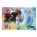 Trefl Puzzle 70el brokatowe Magiczna przyjaźń Frozen 53018