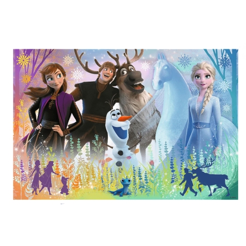 Trefl Puzzle 70el brokatowe Magiczna przyjaźń Frozen 53018