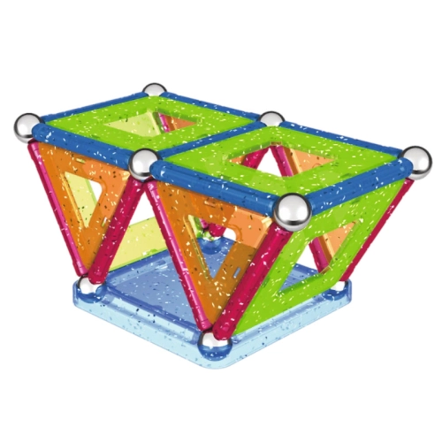 Klocki magnetyczne brokatowe