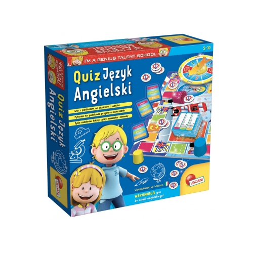 Mały Geniusz QUIZ Język Angielski LISCIANI 54367