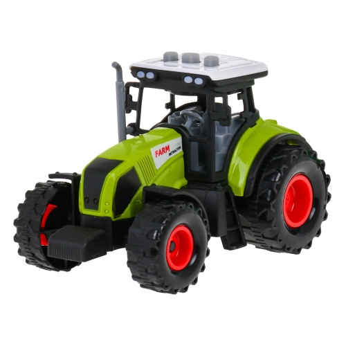 traktor z przyczepą podajnik ślimakowy